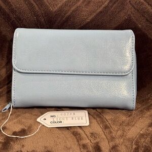 Unbranded Light Blue Wallet NWT
